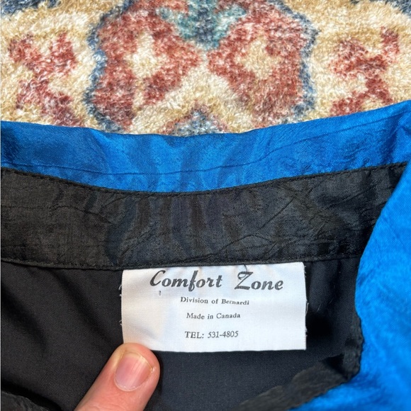 Vintage Textured Zip-up Light Ski Jacket Large - Picture 3 of 5